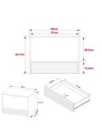 Gabinete Banheiro 1 Porta 1 Gaveta 60Cm Multimóveis Vcr10091