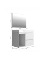 Gabinete Banheiro Cuba E Espelheira 80Cm MultimóveisVcr10074