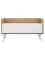 Gabinete Armário Banheiro 80 Cm Rustic/branco