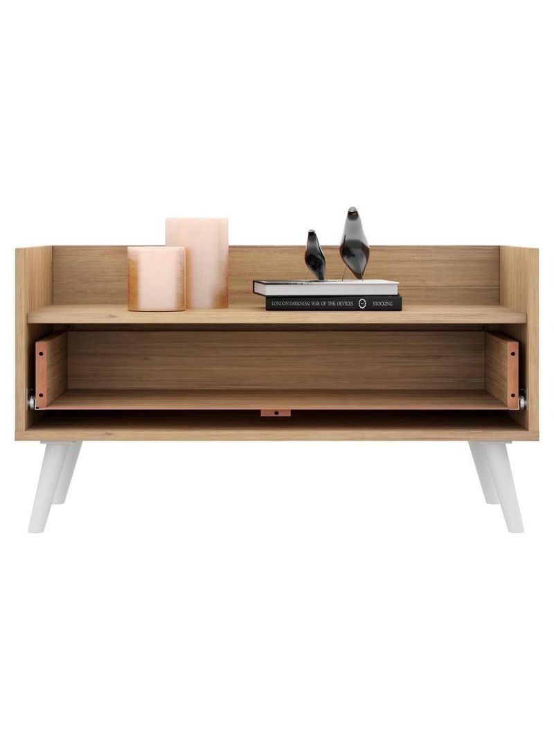 Gabinete Armário Banheiro 80 Cm Rustic/branco