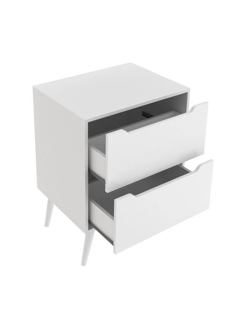 Gabinete Banheiro 60cm 2 Gavetas Retrô Multimóveis Cr10119 Branco