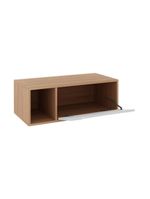 Gabinete Banheiro 80cm 1 Porta Nicho Multimóveis Cr10122 Amêndoa-branco