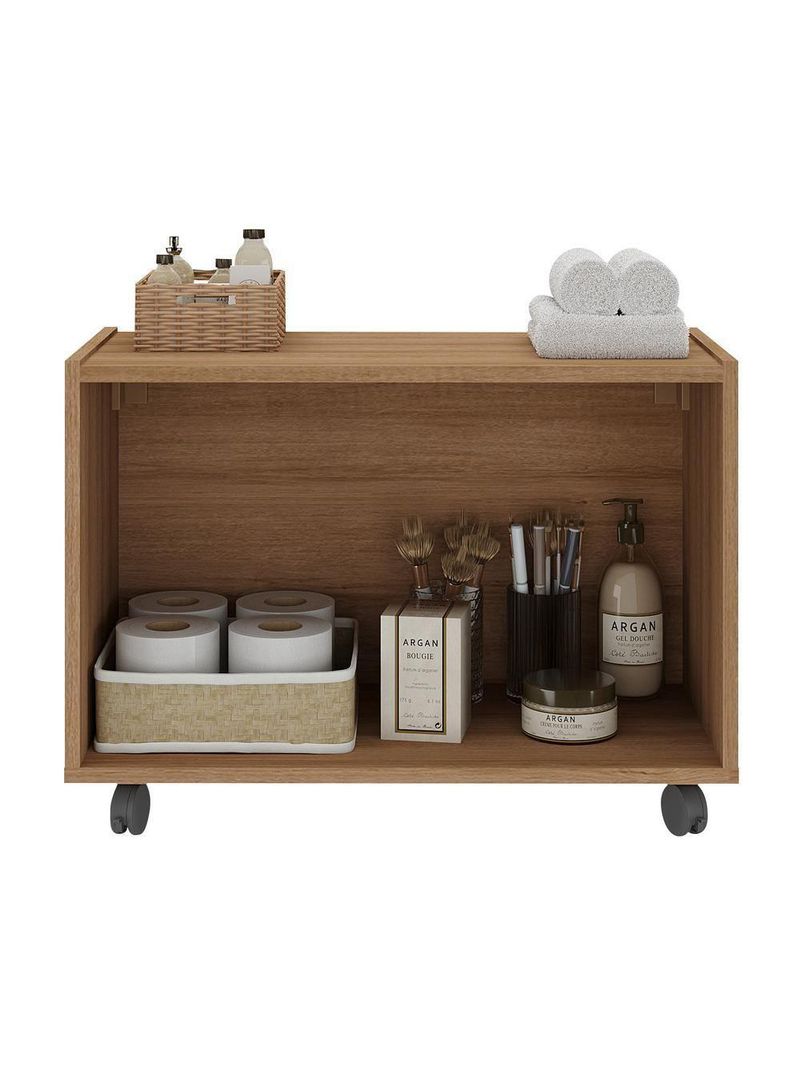 Gabinete Banheiro 62,5cm Rodízios Multimóveis Mp5043 Rustic