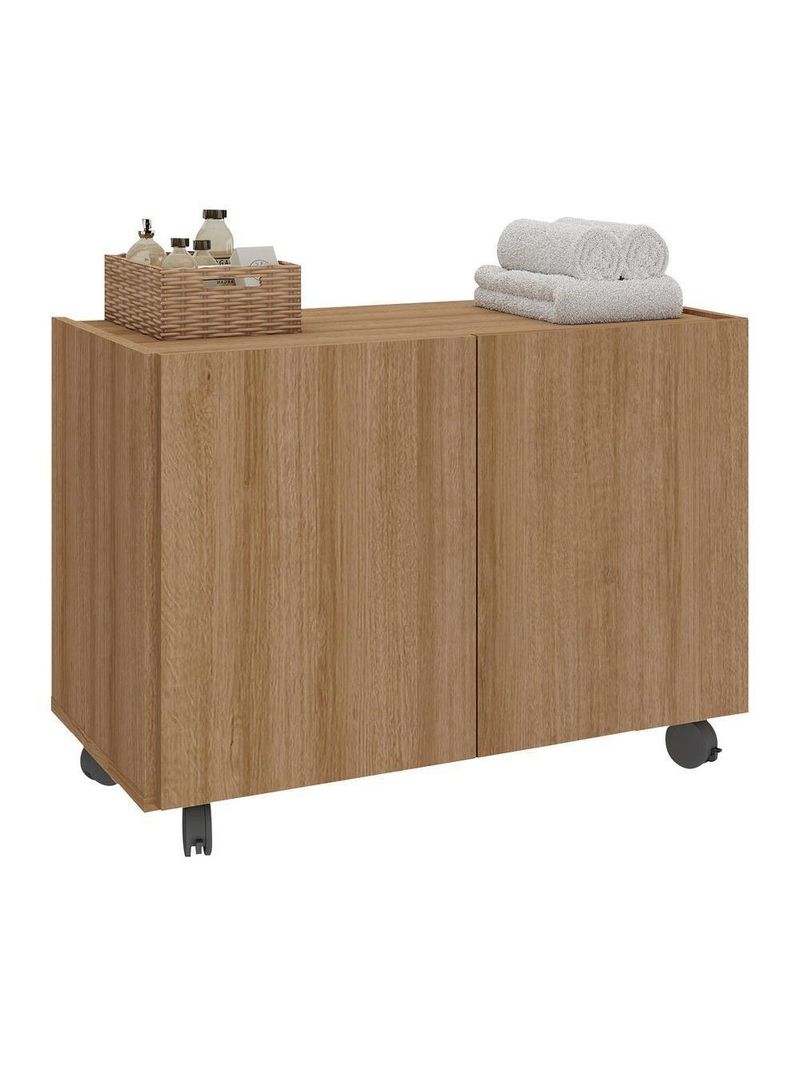 Gabinete Banheiro 62,5cm Rodízios Multimóveis Mp5043 Rustic