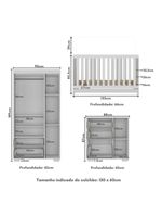Quarto Infantil Completo Algodão Doce Multimóveis Mp4252 Branco
