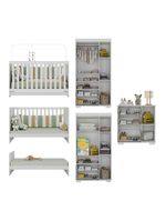 Quarto Infantil Completo Algodão Doce Multimóveis Mp4252 Branco