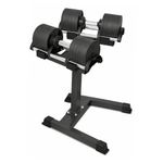 Kit Dumbell Ajustável 32kg Ahead Sports Com Suporte Rack