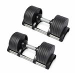 Kit Dumbell Ajustável 32kg Ahead Sports Com Suporte Rack