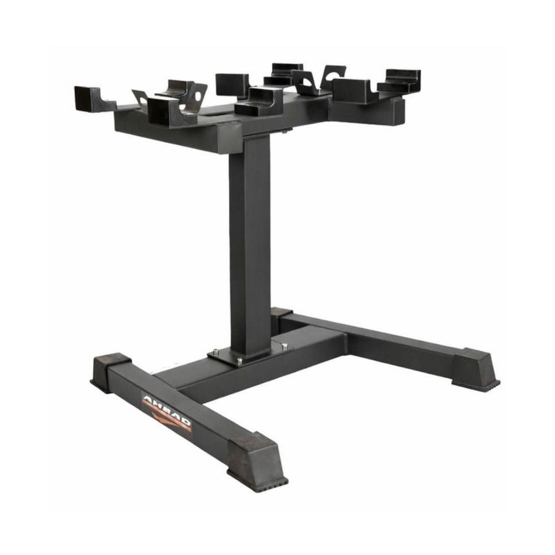 Kit Dumbell Ajustável 32kg Ahead Sports Com Suporte Rack
