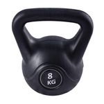 Kettlebell Black Cimento 8 Kg (black Cement Kettlebell 8kg) - As - Preto