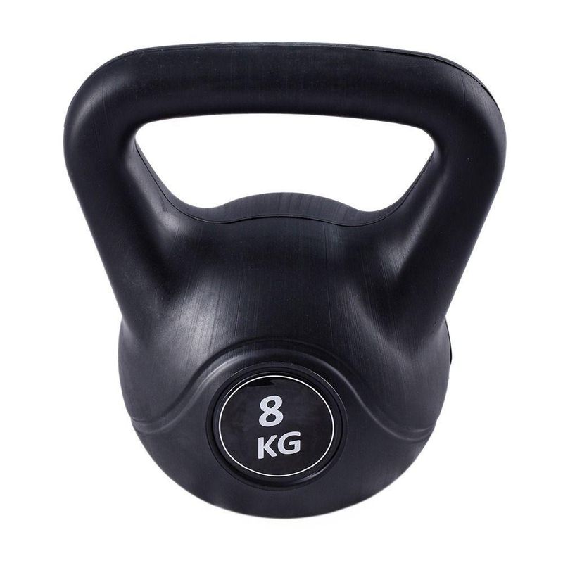 Kettlebell Black Cimento 8 Kg (black Cement Kettlebell 8kg) - As - Preto