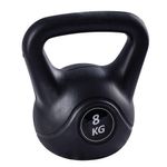 Kettlebell Black Cimento 8 Kg (black Cement Kettlebell 8kg) - As - Preto