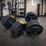 Kit Halteres Musculação Ajustável Com Barra Até 10 + Ebook