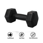 Halter Peso Dumbell Sextavado Bonafit 9kg Preto Ahead Sports