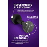 Halter Peso Dumbell Sextavado Bonafit 9kg Preto Ahead Sports