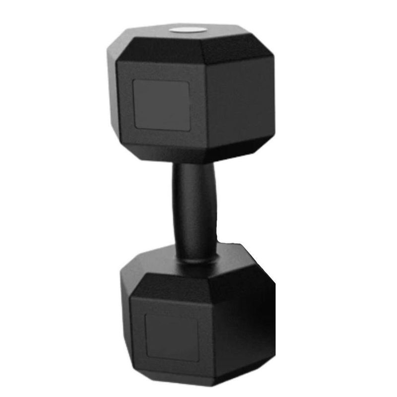 Halter Peso Dumbell Sextavado Bonafit 9kg Preto Ahead Sports