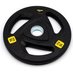 Anilha Olímpica Borracha 15 Kg Ahead (roubber Coated Plate) - Absolute - Preto