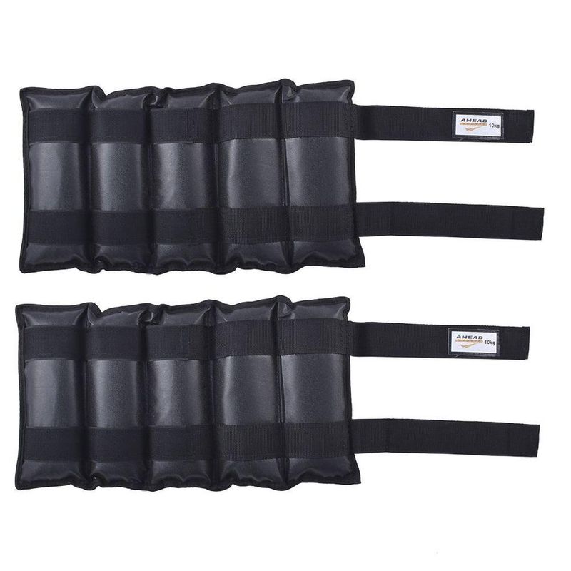 Par Caneleiras De Peso 10kg (ankle Weights Pair 10kg) - Ultrafit - Preto