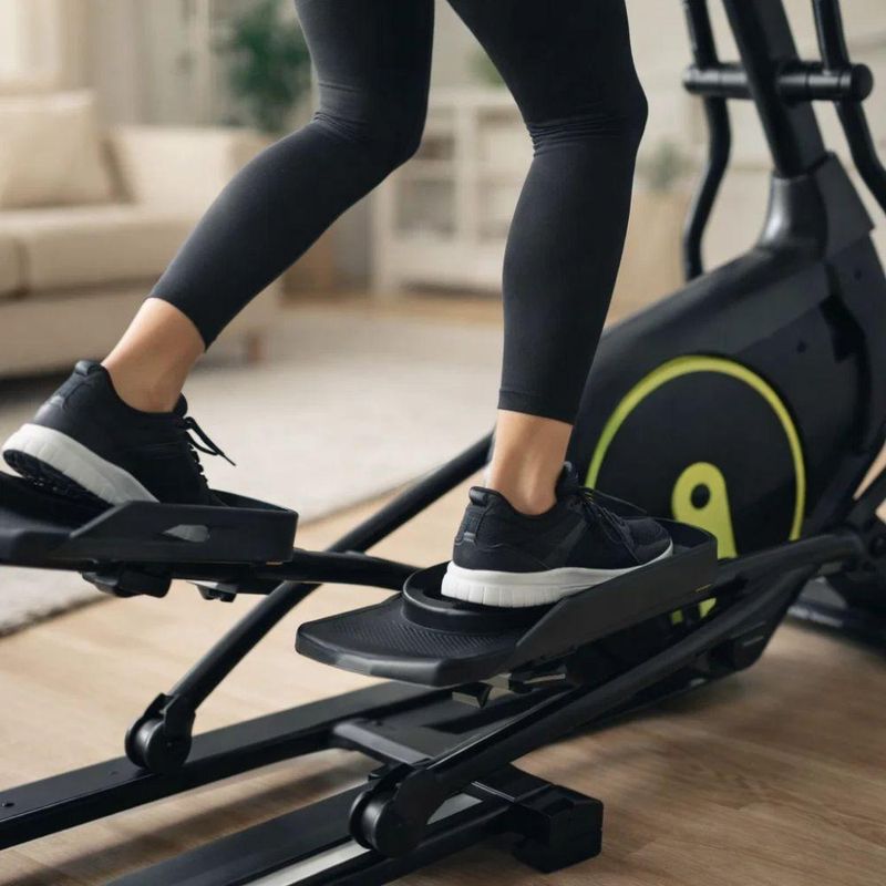 Elíptico Residencial Magnético Preto Bonafit Volante 6kg