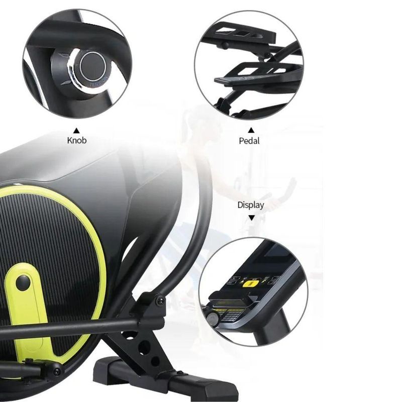 Elíptico Residencial Magnético Preto Bonafit Volante 6kg