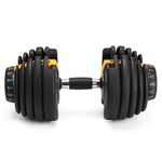 Halter Ajustável Dumbbell 24KG com Anilhas Regulavel Seletor de Peso Automatico Ahead Sports