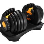 Halter Ajustável Dumbbell 24KG com Anilhas Regulavel Seletor de Peso Automatico Ahead Sports