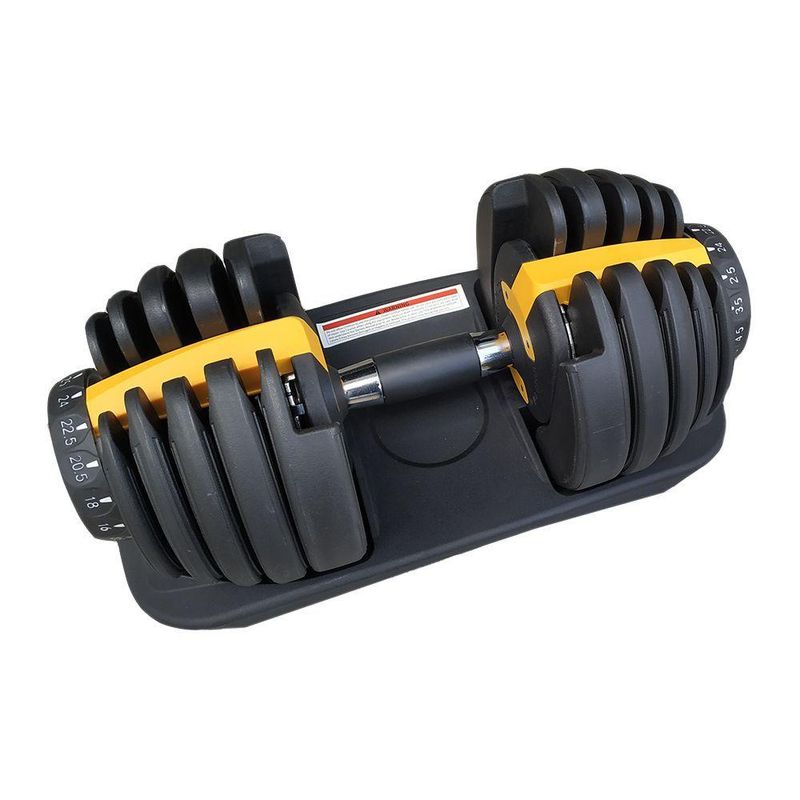 Halter Ajustável Dumbbell 24KG com Anilhas Regulavel Seletor de Peso Automatico Ahead Sports