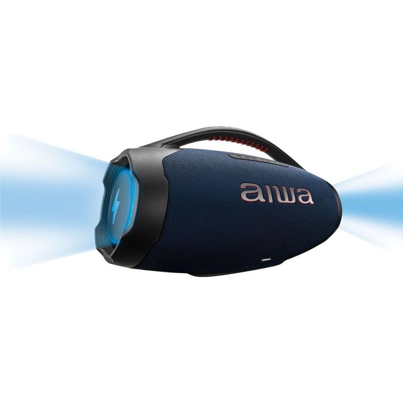 Caixa de Som Boombox Aiwa AWS-BBS-01-LBL 200W Bluetooth USB com Iluminação RGB Preto