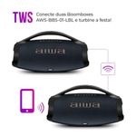 Caixa de Som Boombox Aiwa AWS-BBS-01-LBL 200W Bluetooth USB com Iluminação RGB Preto