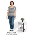 Mesa De Cabeceira Estilo Industrial Plaza L03 Branco - Mpozenato