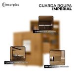Cômoda 4 Gavetas New E Guarda Roupa Casal Imperial Carvalho Americano Tx -incorplac