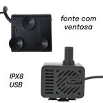 Fonte Bebedouro Gatos Cães Automatico Com Filtro Usb Bivolt 2,5 Litro Branco