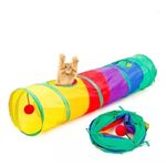 Túnel Colorido Para Gatos Multi Entrada