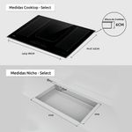 Cooktop De Indução 5 Bocas Dako Select C/ Zona Flexível 220V
