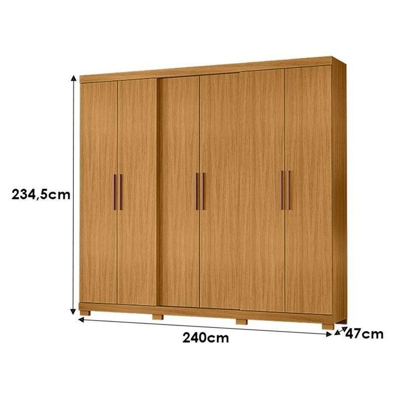 Cômoda 4 Gavetas New E Guarda Roupa Casal San Diego Carvalho Americano Tx -incorplac