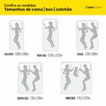 Calçadeira Baú Grace 140CM Casal Sintético com Estrutura Madeira Preto