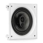 Caixa de Som de Embutir Hs 8 150W 3 Vias com Crossover Quadrada para Áreas Gourmet Branco