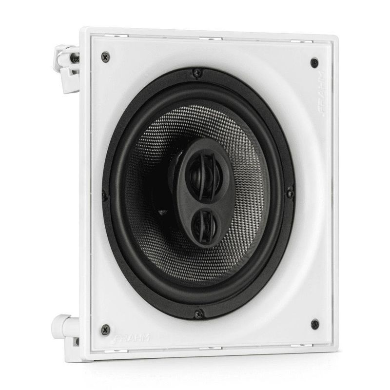 Caixa de Som de Embutir Hs 8 150W 3 Vias com Crossover Quadrada para Áreas Gourmet Branco
