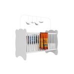 Berço Em Mdp 15mm Com Bordas Em Pvc Arredondados Percasa Branco