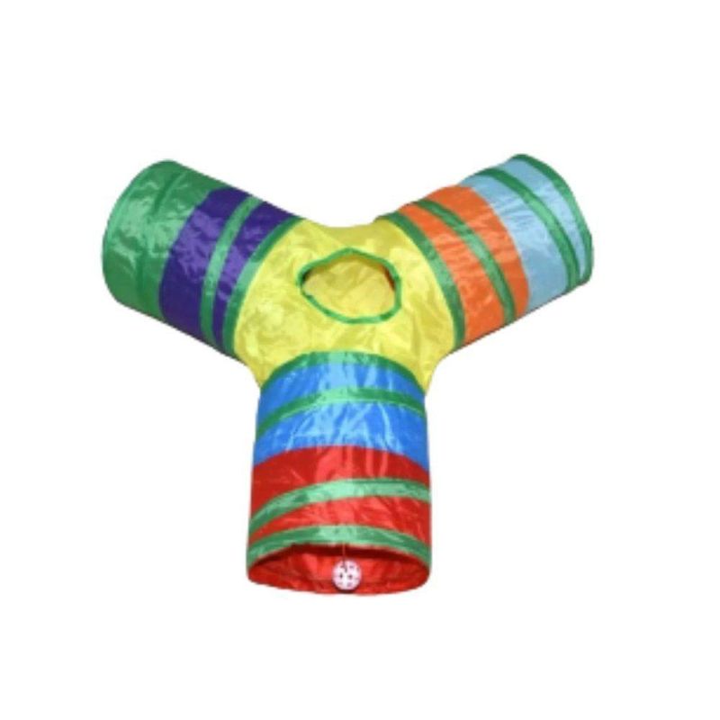 Túnel Colorido Para Gatos Em Y
