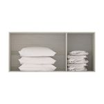 Maleiro Ponte Casal 3 Portas 145Cm Crema Com Branco Mat