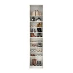 Guarda-Roupa Sapateira 50Cm Prime Plus Legno Crema C/ Branco