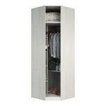 Guarda Roupa 83,8cm 5 Prateleiras 1 Cabideiro Legno Crema