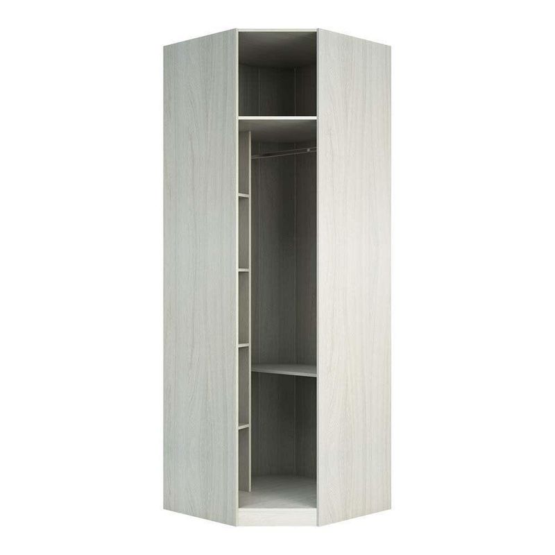Guarda Roupa 83,8cm 5 Prateleiras 1 Cabideiro Legno Crema