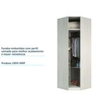 Guarda Roupa 83,8cm 5 Prateleiras 1 Cabideiro Legno Crema