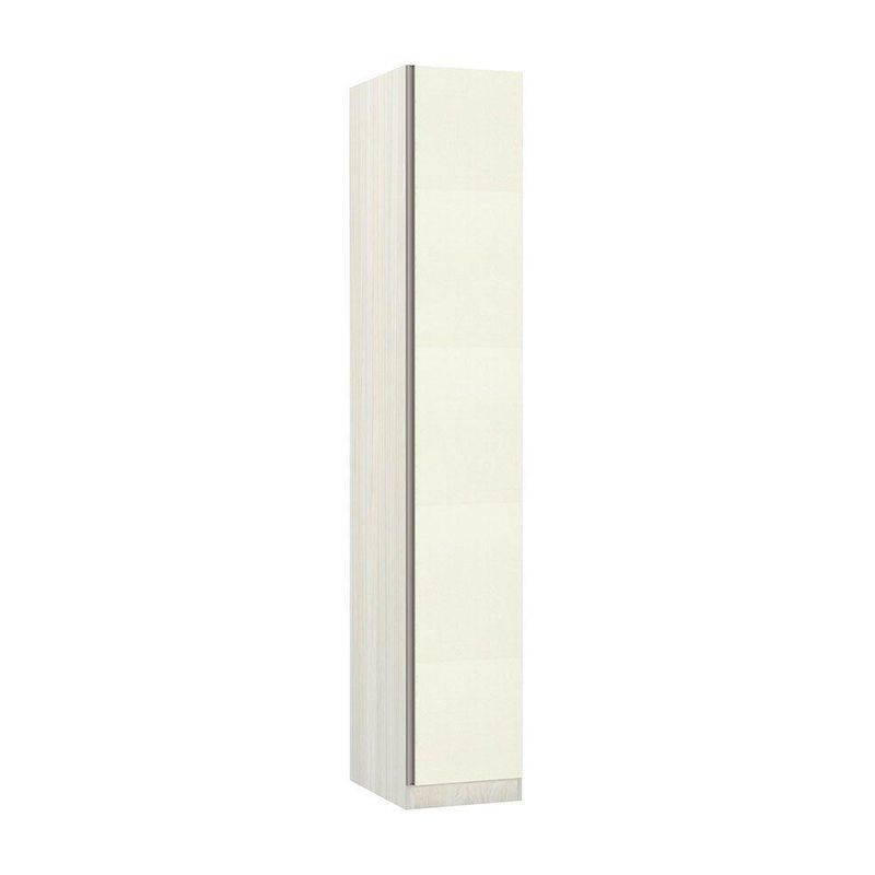 Guarda Roupa Solteiro Prime Plus 1 Porta Bater Sem Gavetas Legno Crema Com Kashmir