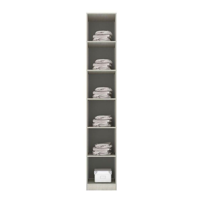 Guarda Roupa Solteiro Prime Plus 1 Porta Bater Sem Gavetas Legno Crema Com Kashmir