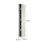 Guarda Roupa Closet 25,3cm 5 Prateleiras Legno Crema