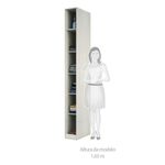 Guarda Roupa Closet 25,3cm 5 Prateleiras Legno Crema