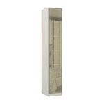 Guarda Roupa Prime Plus 1 Porta Bater Legno Crema Luciane